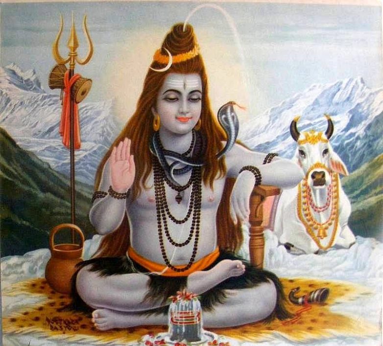 alt="LordShivaMahashivratri giving blessings"